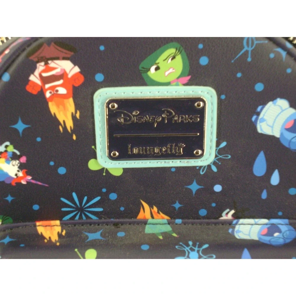 Disney Parks Loungefly Inside Out Mini Backpack Pixar Joy Sadness Disgust Fear